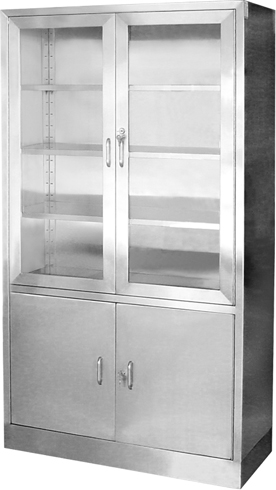 不锈钢器械柜（四对开门）